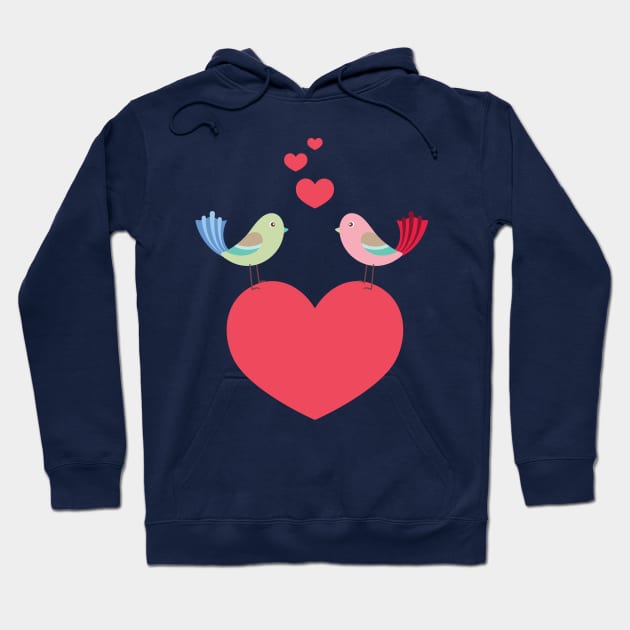 Lovebirds Hoodie by GazingNeko